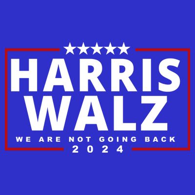 Harris Walz We Are Not Going Back 2024 Election T-Shirt