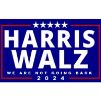 Harris Walz We Are Not Going Back 2024 Election Bumper Sticker