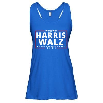 Harris Walz We Are Not Going Back 2024 Election Ladies Essential Flowy Tank
