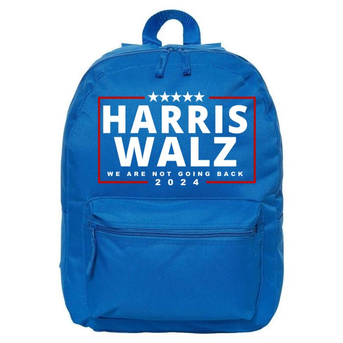 Harris Walz We Are Not Going Back 2024 Election 16 in Basic Backpack