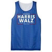 Harris Walz We Are Not Going Back 2024 Election Mesh Reversible Basketball Jersey Tank