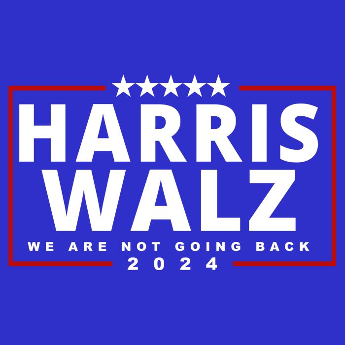 Harris Walz We Are Not Going Back 2024 Election Baby Bodysuit