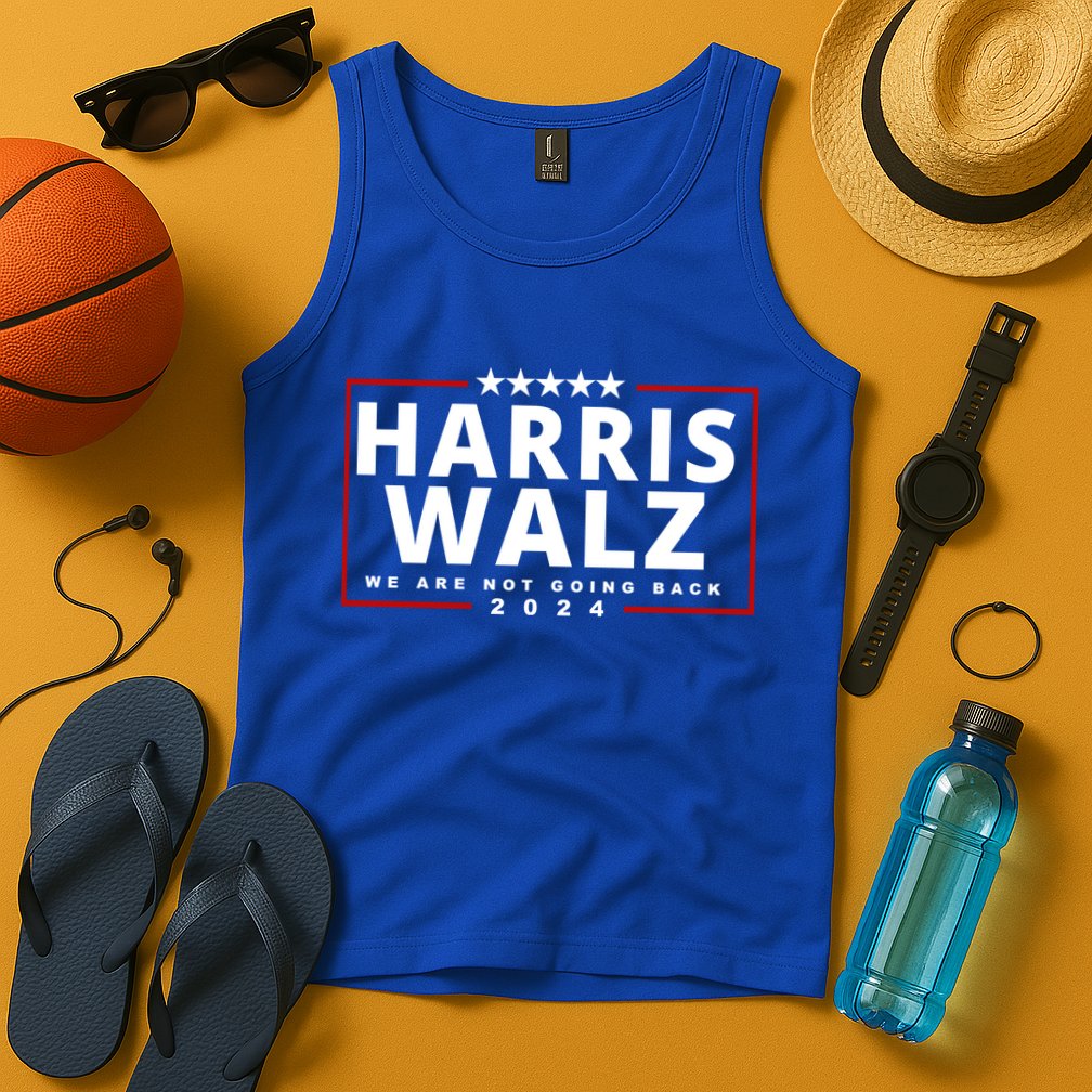 Harris Walz We Are Not Going Back 2024 Election Tank Top
