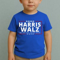 Harris Walz We Are Not Going Back 2024 Election Toddler T-Shirt