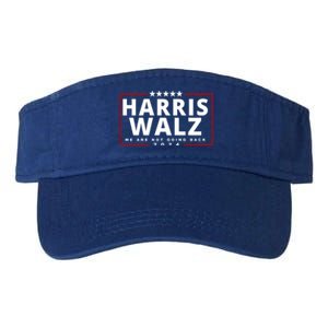 Harris Walz We Are Not Going Back 2024 Election Valucap Bio-Washed Visor