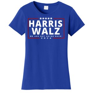 Harris Walz We Are Not Going Back 2024 Election Women's T-Shirt