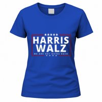 Harris Walz We Are Not Going Back 2024 Election Women's T-Shirt