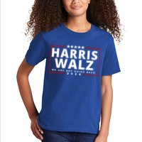 Harris Walz We Are Not Going Back 2024 Election Kids T-Shirt