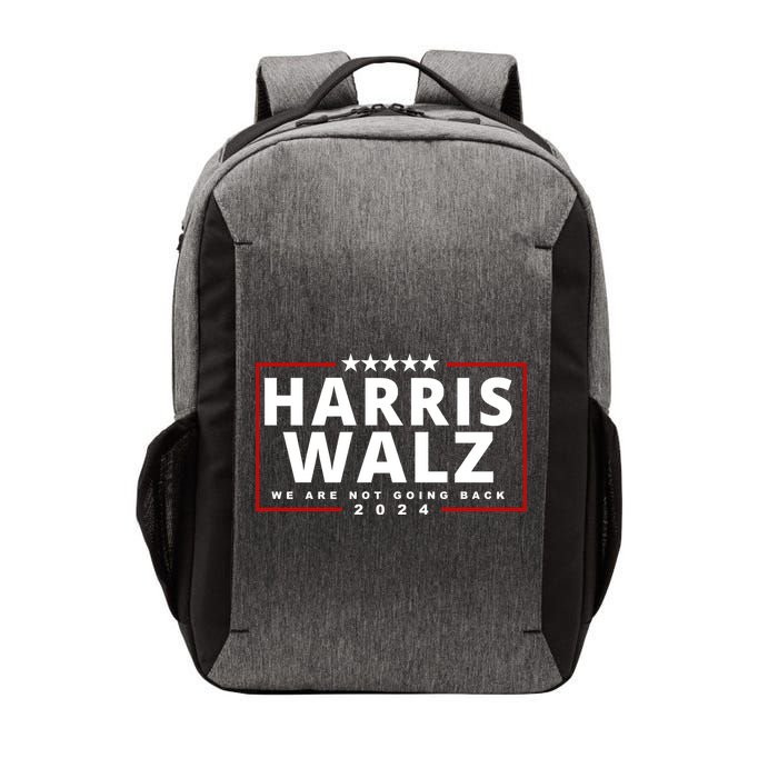 Harris Walz We Are Not Going Back 2024 Election Vector Backpack