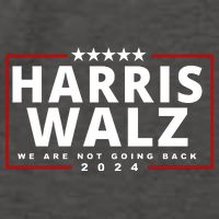 Harris Walz We Are Not Going Back 2024 Election Vector Backpack