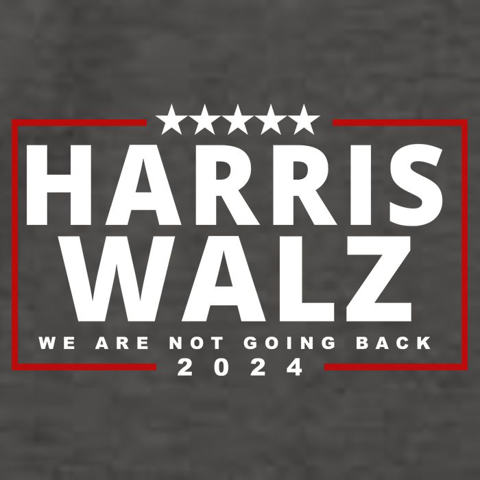 Harris Walz We Are Not Going Back 2024 Election Vector Backpack