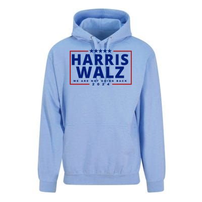 Harris Walz We Are Not Going Back 2024 Election Unisex Surf Hoodie