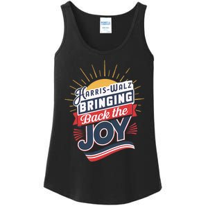 Harris Walz Waltz Bringing Back The Joy President 2024 Ladies Essential Tank