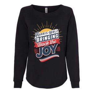 Harris Walz Waltz Bringing Back The Joy President 2024 Womens California Wash Sweatshirt