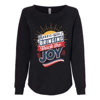 Harris Walz Waltz Bringing Back The Joy President 2024 Womens California Wash Sweatshirt