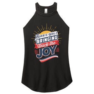 Harris Walz Waltz Bringing Back The Joy President 2024 Women's Perfect Tri Rocker Tank