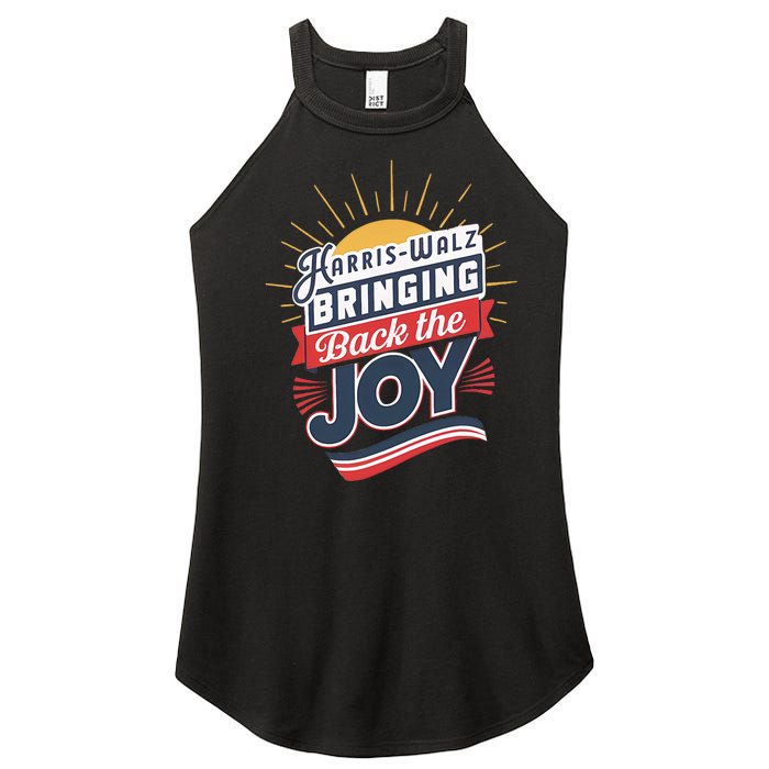 Harris Walz Waltz Bringing Back The Joy President 2024 Women's Perfect Tri Rocker Tank