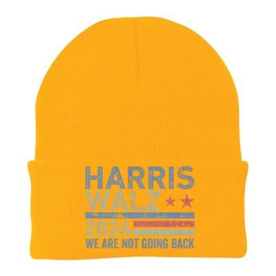 Harris Walz Waltz 2024 We Are Not Going Back For President Knit Cap Winter Beanie