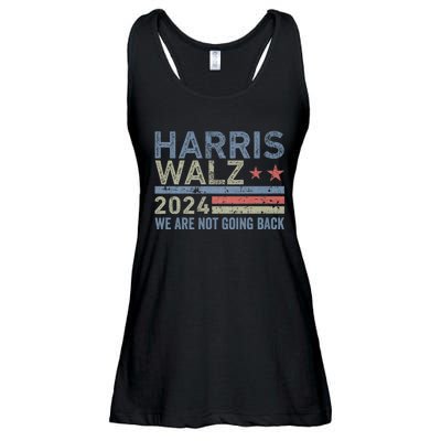 Harris Walz Waltz 2024 We Are Not Going Back For President Ladies Essential Flowy Tank