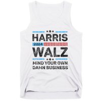 Harris Walz Waltz 2024 Mind Your Own Damn Business Tank Top