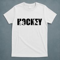 Hockey Word With Cut Out Silhouettes T-Shirt