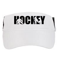 Hockey Word With Cut Out Silhouettes Adult Drive Performance Visor