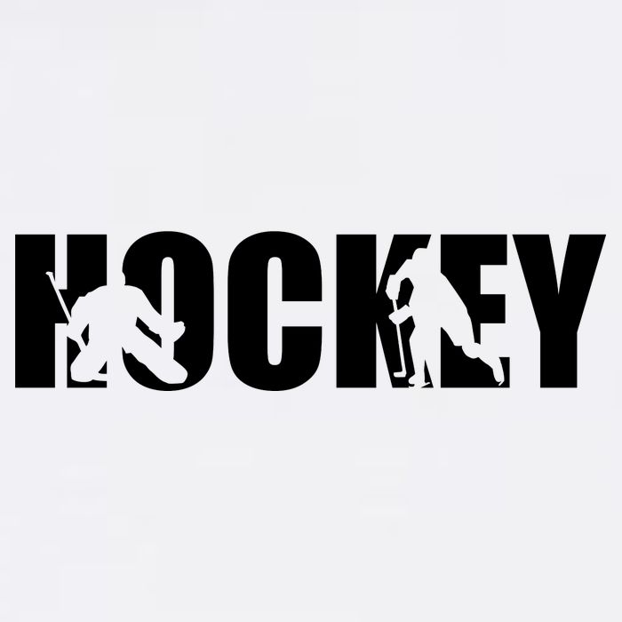 Hockey Word With Cut Out Silhouettes Adult Drive Performance Visor
