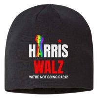 Harris Waltz We Are Not Going Back Lgbt Kamala Harris 2024 Sustainable Beanie