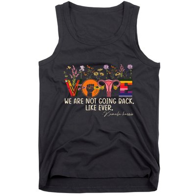 Harris Waltz We Are Not Going Back Like Ever Feminist Vote Gift Tank Top