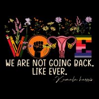 Harris Waltz We Are Not Going Back Like Ever Feminist Vote Gift Short Acrylic Beanie