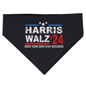 Harris Walz Waltz Mind Your Own Damn Business USA-Made Doggie Bandana