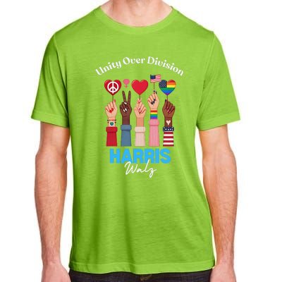 Harris Walz Waltz 2024 Unity Over Division Gift Adult ChromaSoft Performance T-Shirt