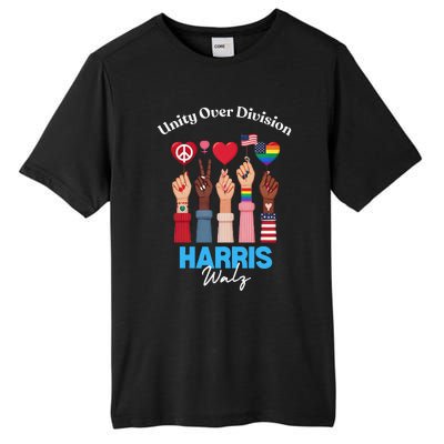 Harris Walz Waltz 2024 Unity Over Division Gift Tall Fusion ChromaSoft Performance T-Shirt