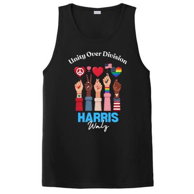 Harris Walz Waltz 2024 Unity Over Division Gift PosiCharge Competitor Tank