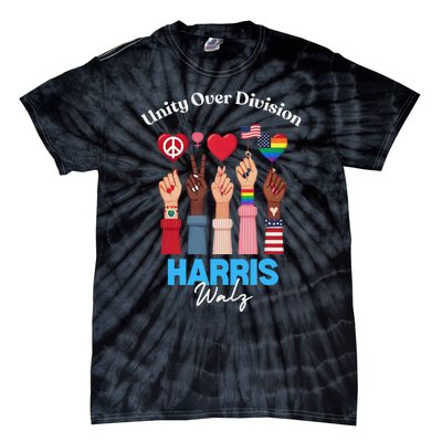 Harris Walz Waltz 2024 Unity Over Division Gift Tie-Dye T-Shirt