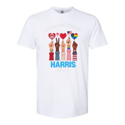 Harris Walz Waltz 2024 Unity Over Division Gift Softstyle® CVC T-Shirt