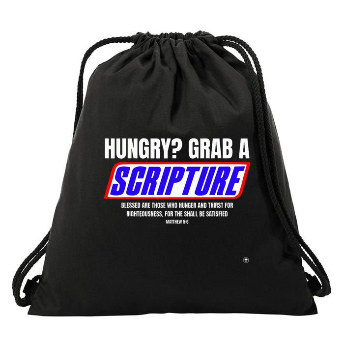 Hungry Why Wait Scriptures Blessed Are Those Who Hunger Drawstring Bag