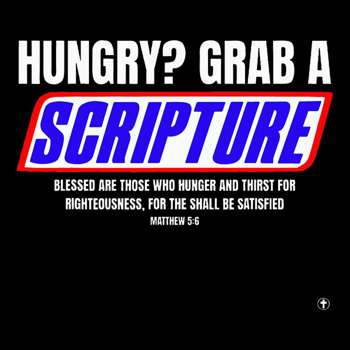 Hungry Why Wait Scriptures Blessed Are Those Who Hunger Drawstring Bag