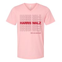 Harris & Walz WeRe Not Going Back V-Neck T-Shirt