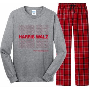 Harris & Walz WeRe Not Going Back Long Sleeve Pajama Set