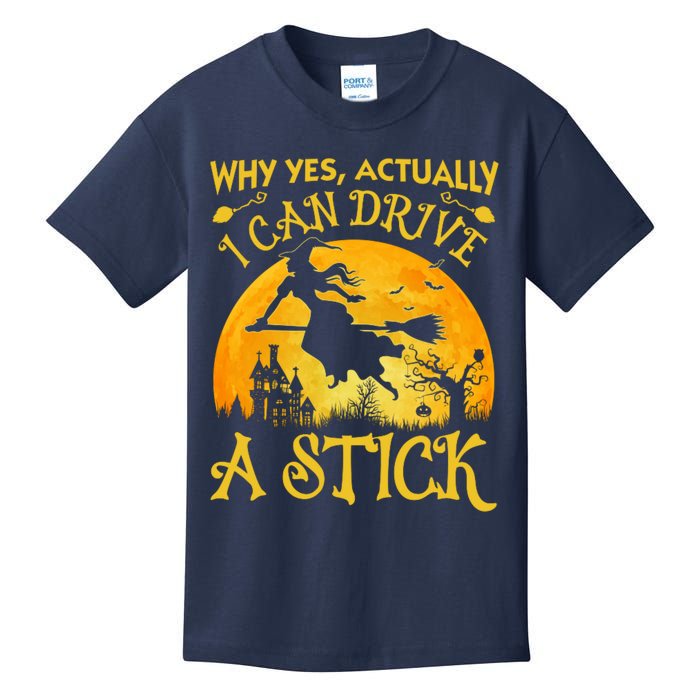 Halloween Why Yes Actually I Can Drive A Stick Kids T-Shirt