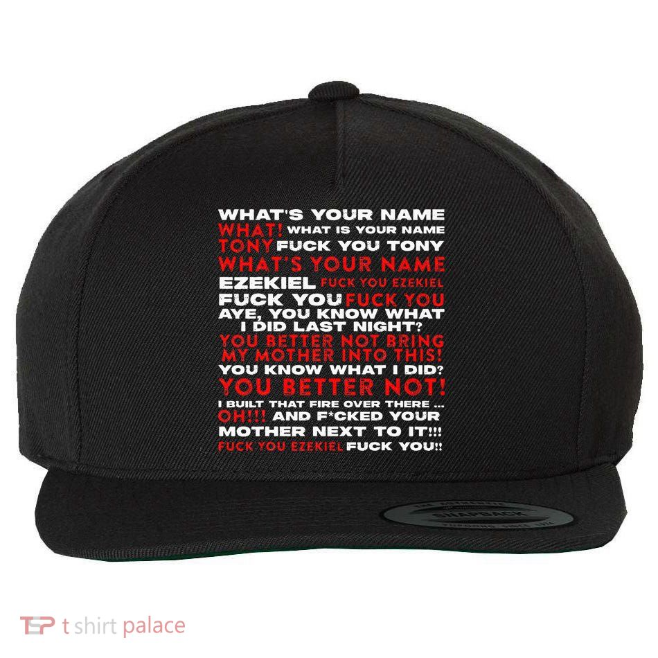 Hey What's Your Name Tony And Ezekiel Funny Wool Snapback Cap