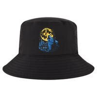 Howling Wolf Yellow Moon Cool Comfort Performance Bucket Hat
