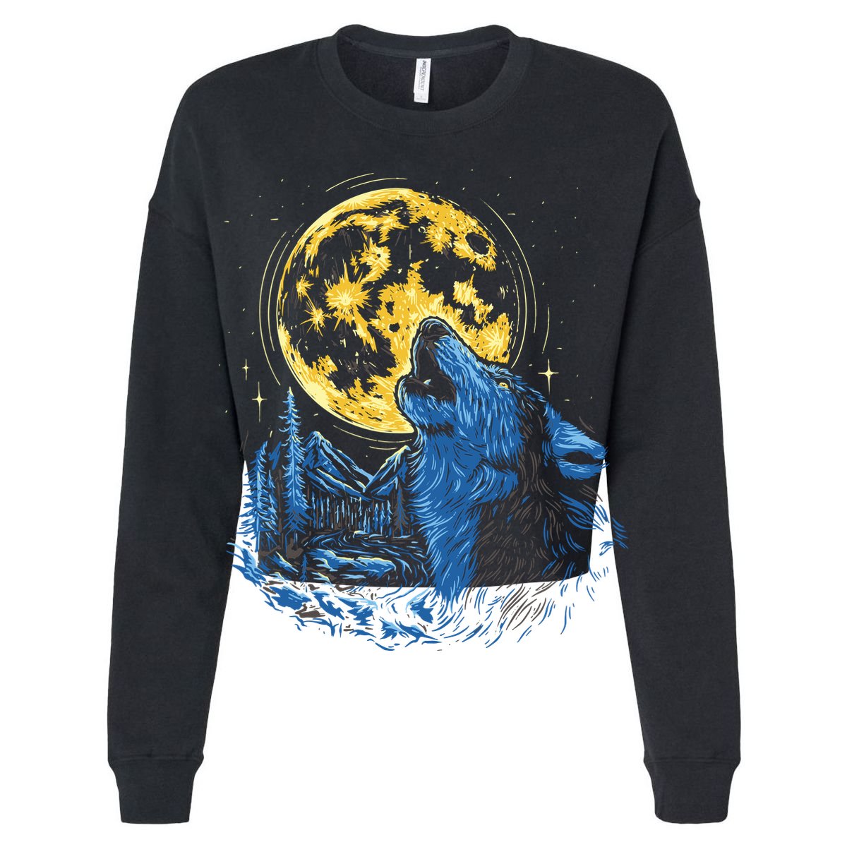 Howling Wolf Yellow Moon Doggie Tank