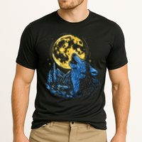Howling Wolf Yellow Moon Cooling Performance Crew T-Shirt