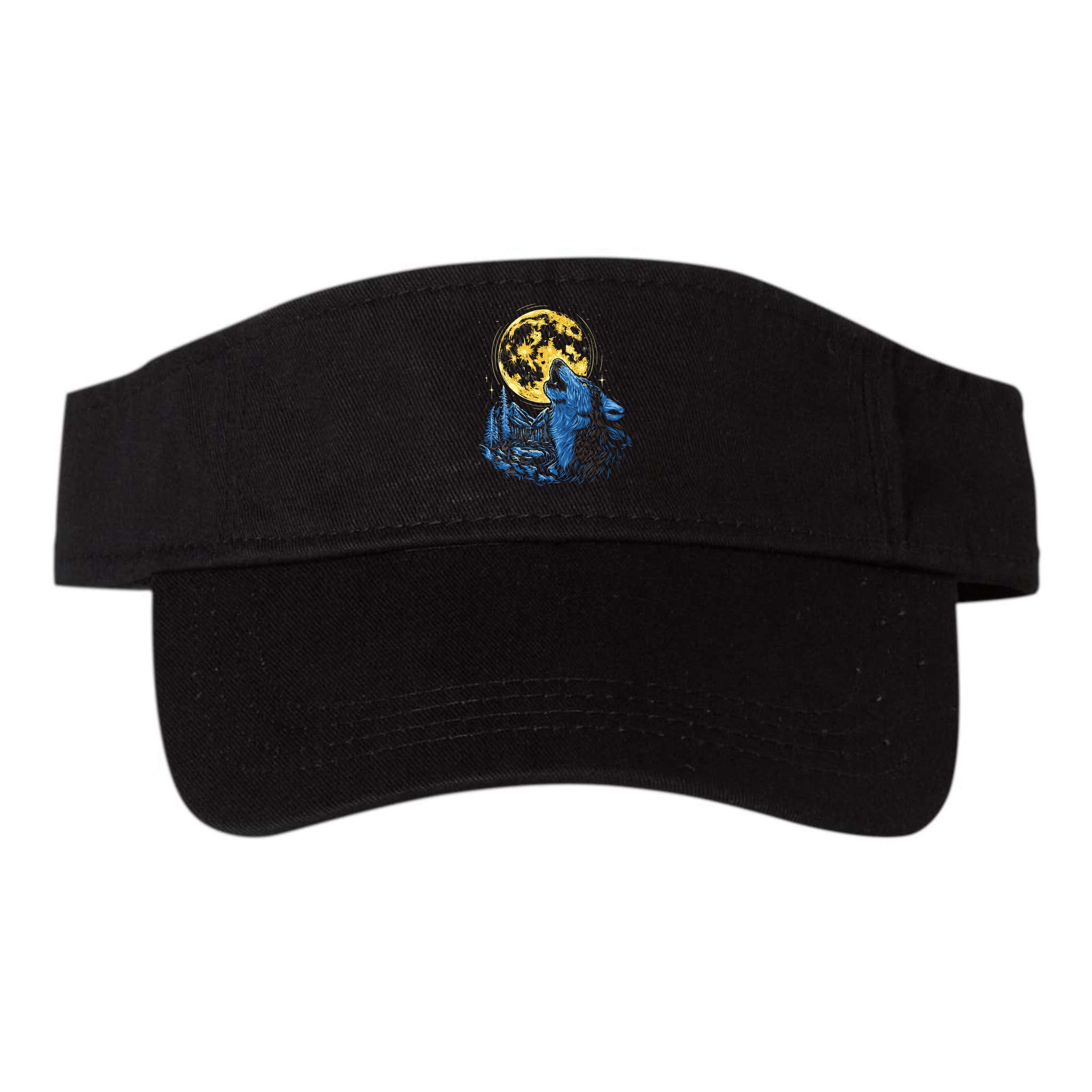 Howling Wolf Yellow Moon Visor