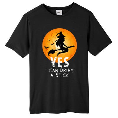 Halloween Witch Yes I Can Drive A Stick Funny Halloween Tall Fusion ChromaSoft Performance T-Shirt