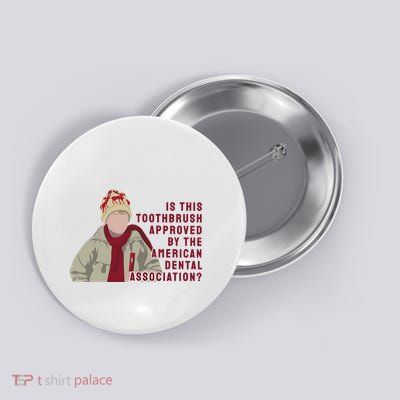 Home Xmas Alone Kevin Mccalister Toothbrush Christmas Button