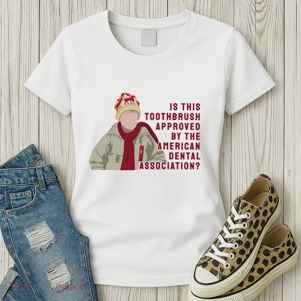 Home Xmas Alone Kevin Mccalister Toothbrush Christmas Womens T-Shirt