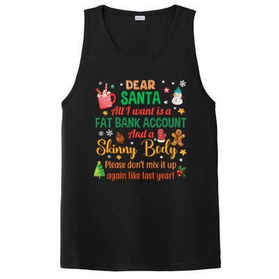 Happy Xmas Dear Santa All I Want Is A Fat Bank Account Meaningful Gift PosiCharge Competitor Tank